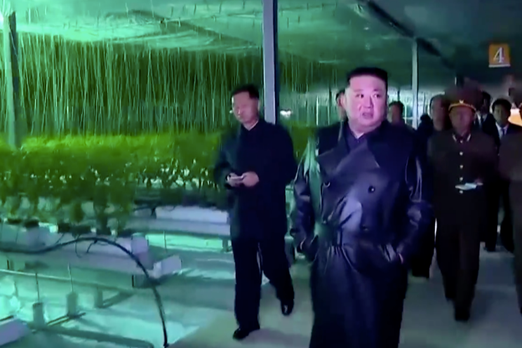 North Korea's Kim touts new large greenhouse farm North Korea's Kim touts new large greenhouse farm